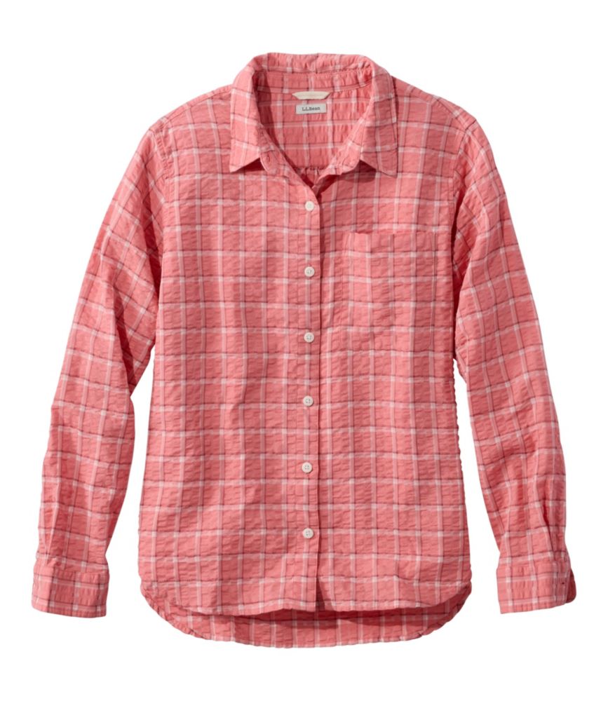 Women's Bean's Seacoast Seersucker Big Shirt