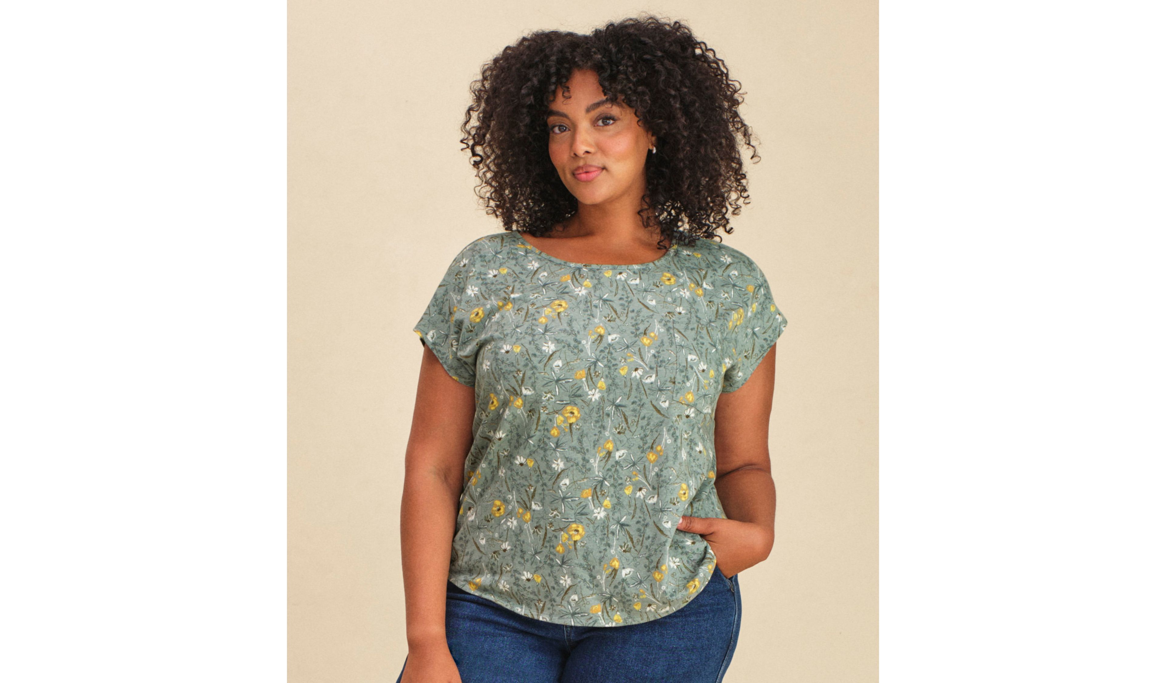 Women's Lakeside Linen/Cotton Tee
