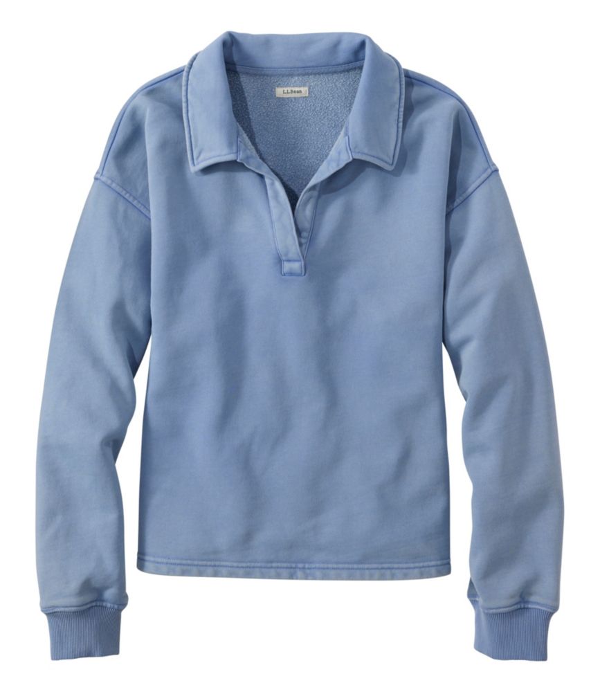 Women's Sunwashed Sweats, Splitneck Polo