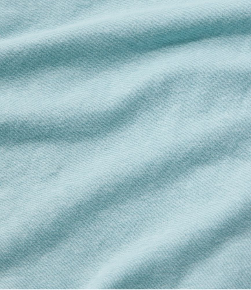 Women's Linen/Cotton Tee, Short-Sleeve Scoopneck