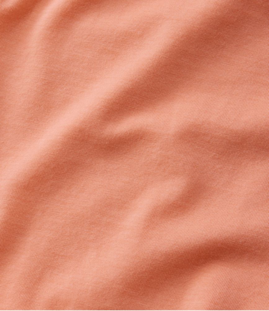 Women's Soft Stretch Supima-Blend Tee, Scoopneck Short-Sleeve Graphic, Soft Peach Coastal, small image number 5