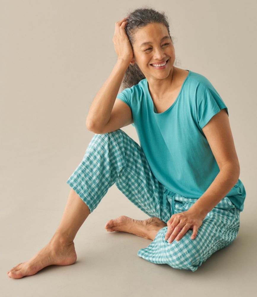 Women's Bean's Seacoast Seersucker Pajama Pant Set