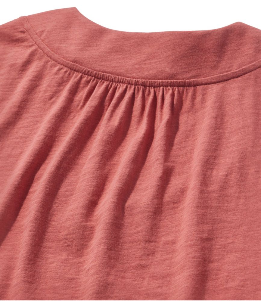 Women's Organic Cotton Tee, V-Neck Cap-Sleeve, Bay Leaf, small image number 5