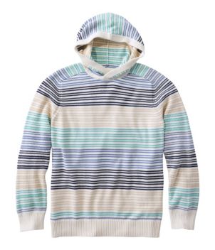 Men's Textured Washed Cotton Sweaters, Hoodie, Stripe, New