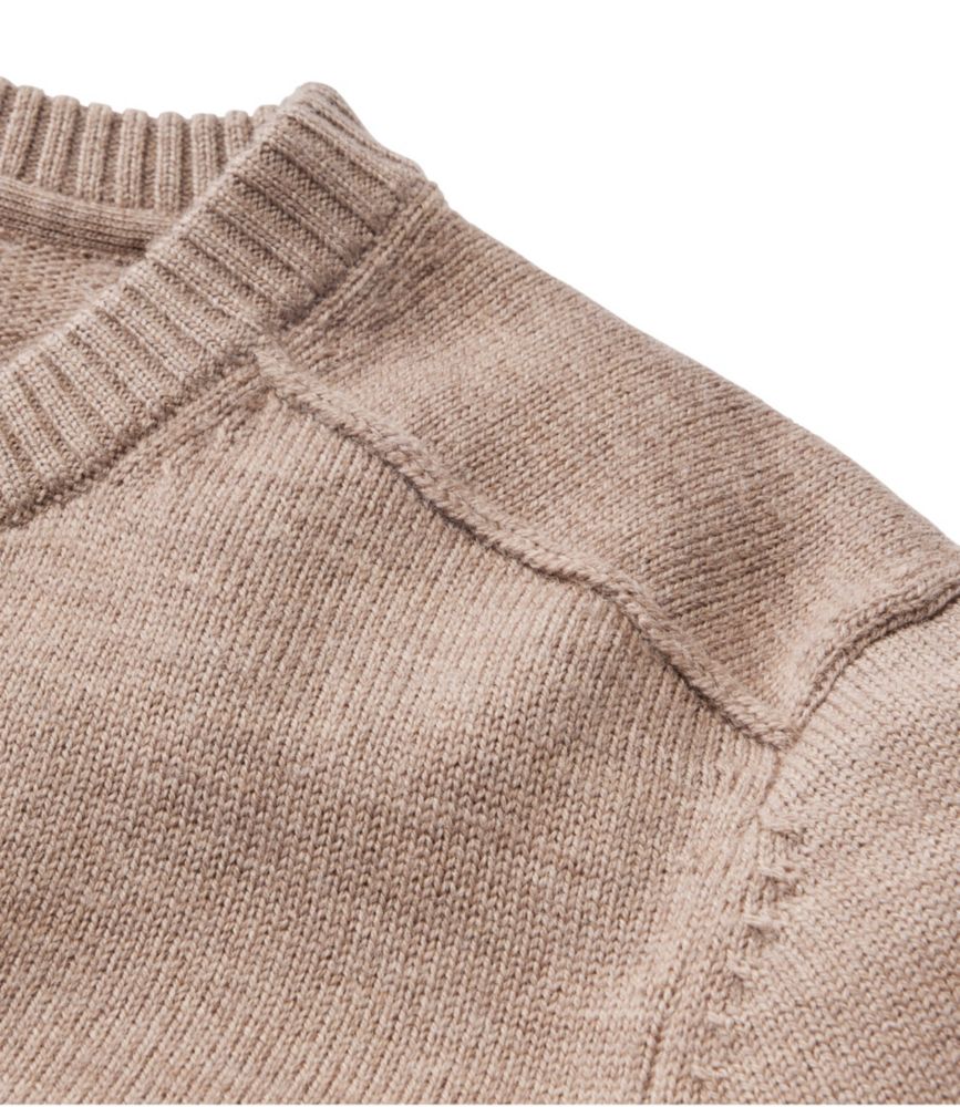 Men's Essential Merino Sweater, Crewneck, Stripe, Field Khaki Heather Stripe, small image number 4
