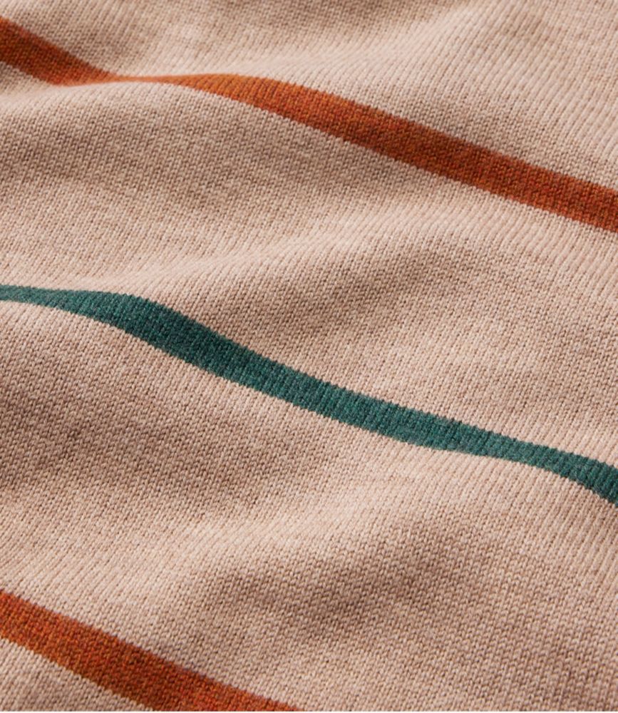 Men's Essential Merino Sweater, Crewneck, Stripe, Field Khaki Heather Stripe, small image number 5