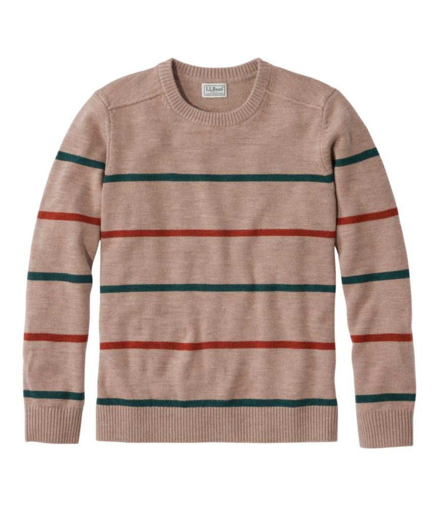 Men's Essential Merino Sweaters, Crewneck, Stripe