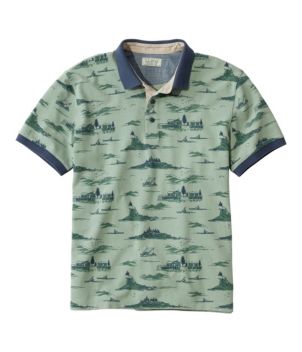 Men's Casco Bay Rugged Polo, Short-Sleeve, Print, New