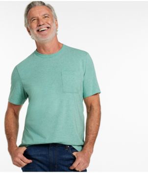 Men's Comfort Stretch Performance® Pima Pocket Tee, Short-Sleeve