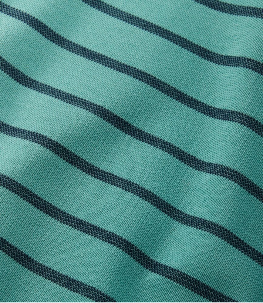 Men's Comfort Stretch Performance® Polo, Short-Sleeve, Slightly Fitted, Stripe, Deep Blue, small image number 6