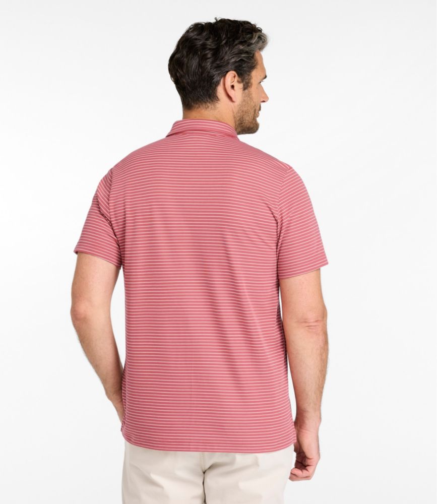 Men's Comfort Stretch Performance® Polo, Short-Sleeve, Slightly Fitted, Stripe