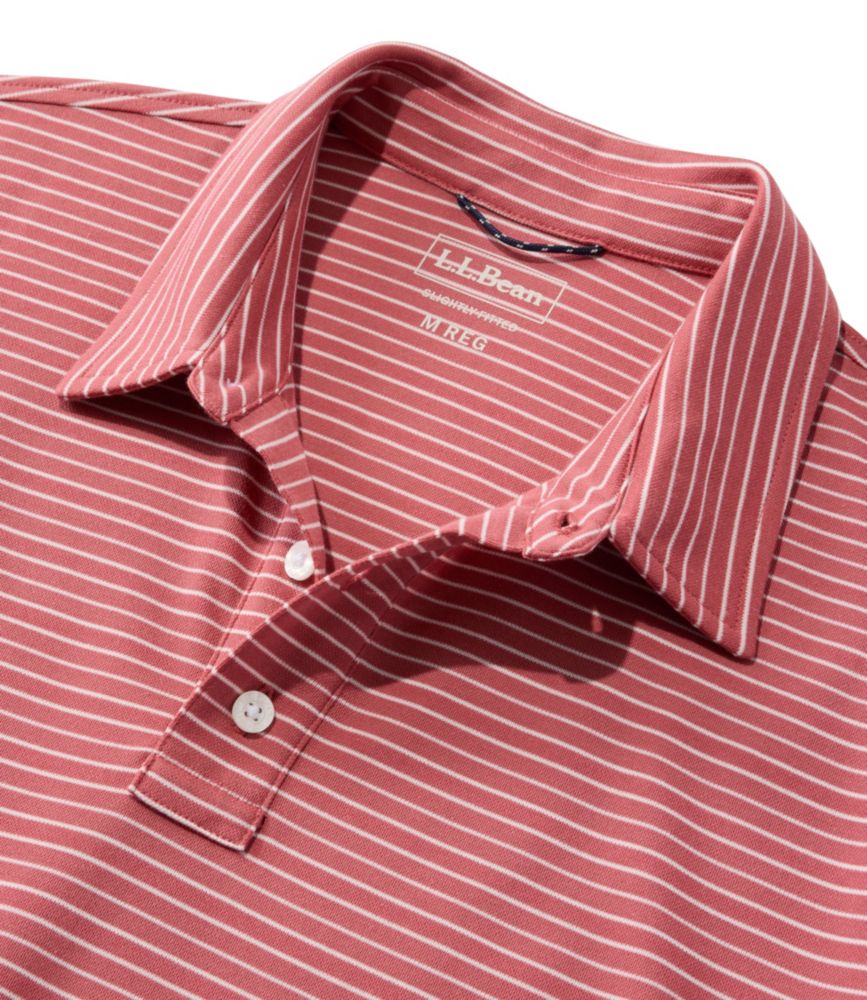 Men's Comfort Stretch Performance® Polo, Short-Sleeve, Slightly Fitted, Stripe