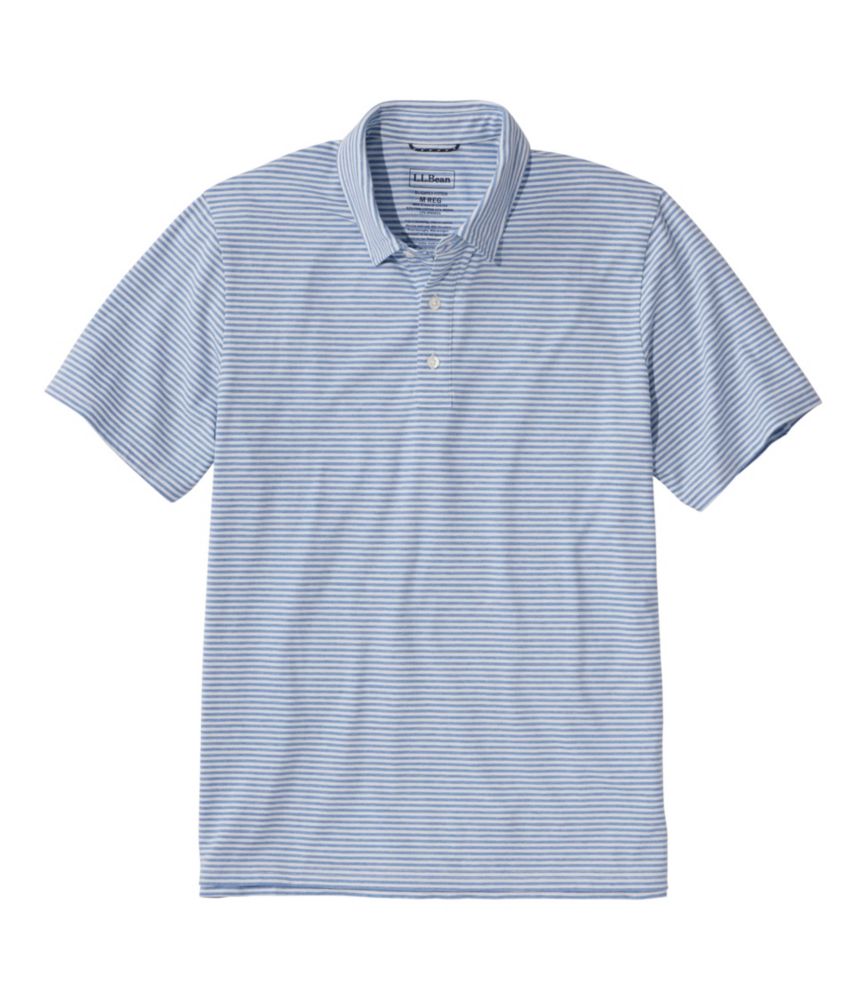 Men's Comfort Stretch Performance® Pima Polo, Short-Sleeve, Stripe