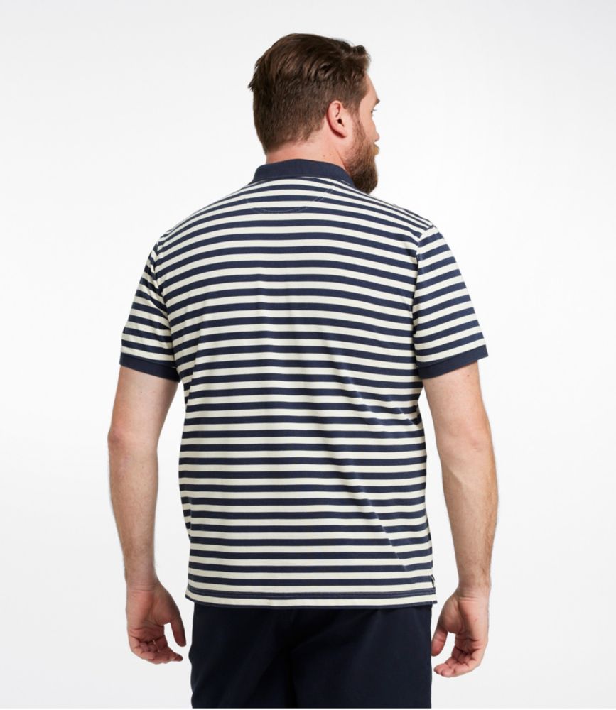 Men's Casco Bay Rugged Polo, Short-Sleeve, Stripe, Mineral Red/Delta Blue, small image number 5