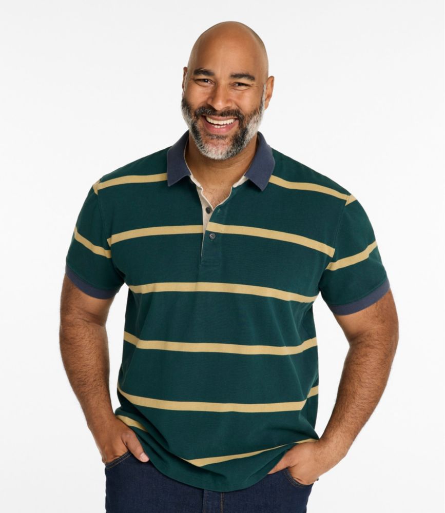 Men's Casco Bay Rugged Polo, Short-Sleeve, Stripe
