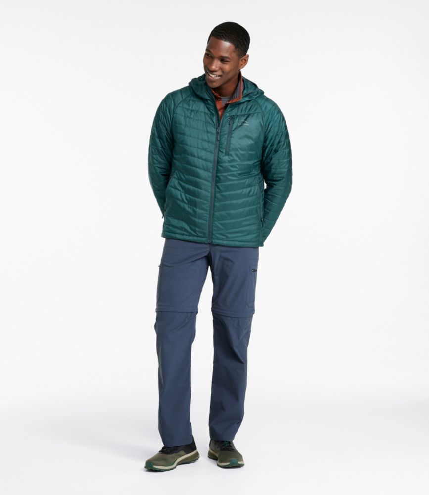 Men's PrimaLoft Packaway Hooded Jacket, Carbon Navy, small image number 4