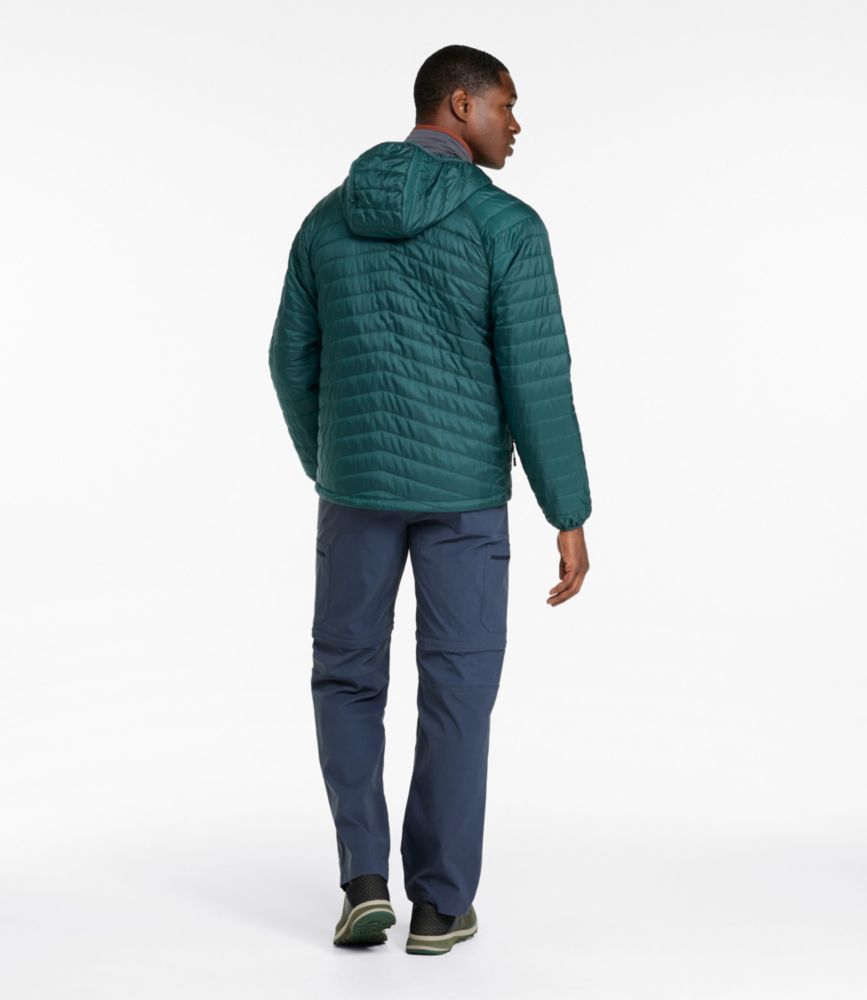 Men's PrimaLoft Packaway Hooded Jacket, Carbon Navy, small image number 5