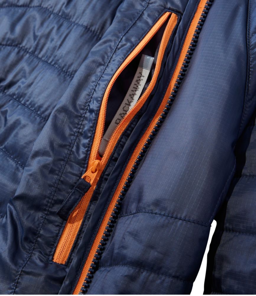 Men's PrimaLoft Packaway Hooded Jacket, Carbon Navy, small image number 13