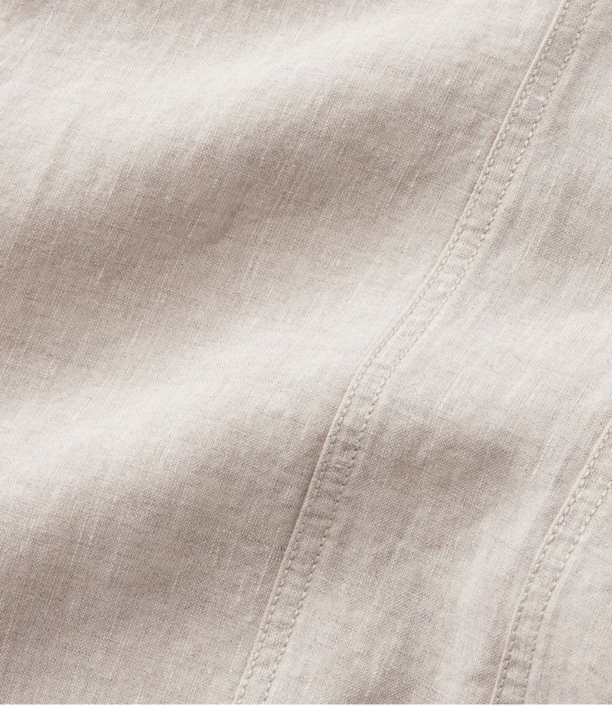 Women's Premium Linen Breezy Pull-On Utility Pants, Mid-Rise Wide-Leg
