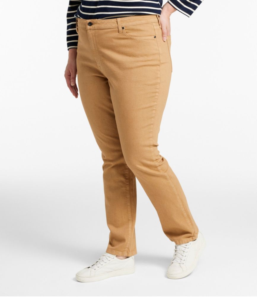 Women's True Shape Jeans, High-Rise Slim-Leg Colors, Kelp Green, small image number 4