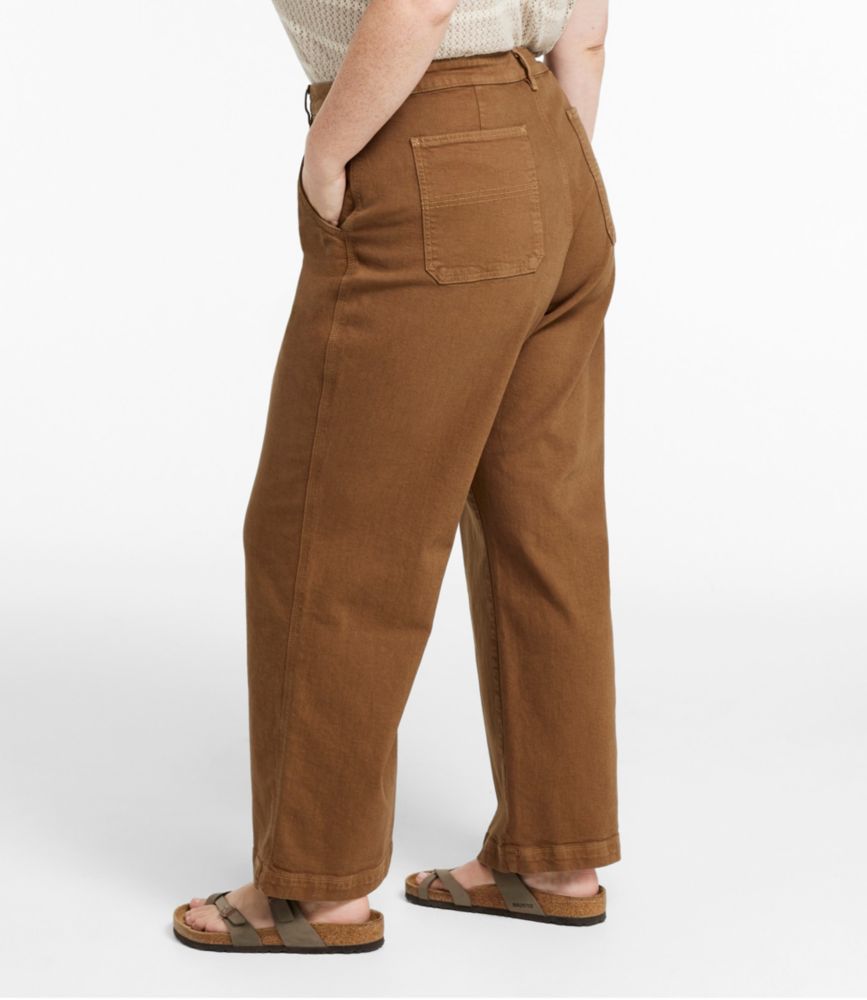 Women's 207 Vintage Jeans, High-Rise Wide-Leg Colors, Maple Brown, small image number 4