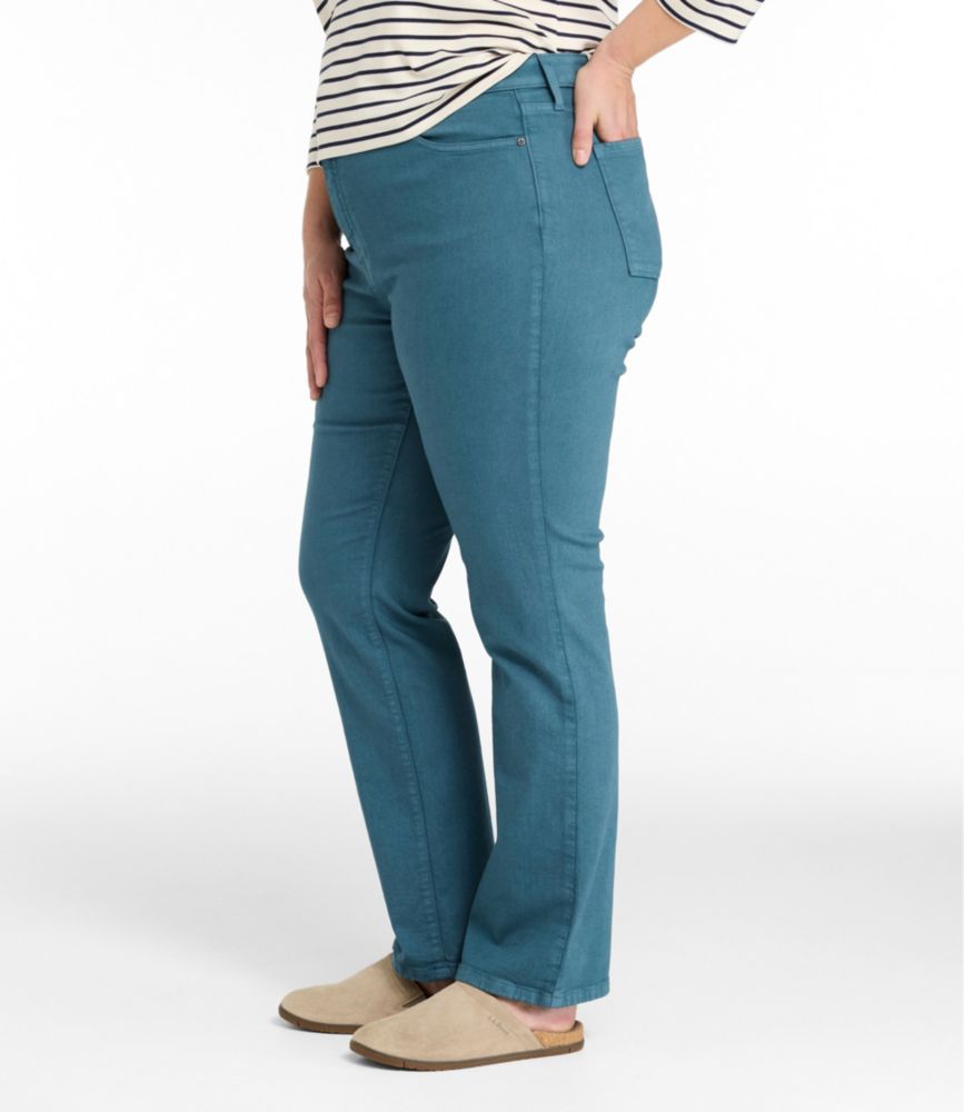 Women's True Shape Jeans, High-Rise Straight-Leg Colors, Sail Blue, small image number 4