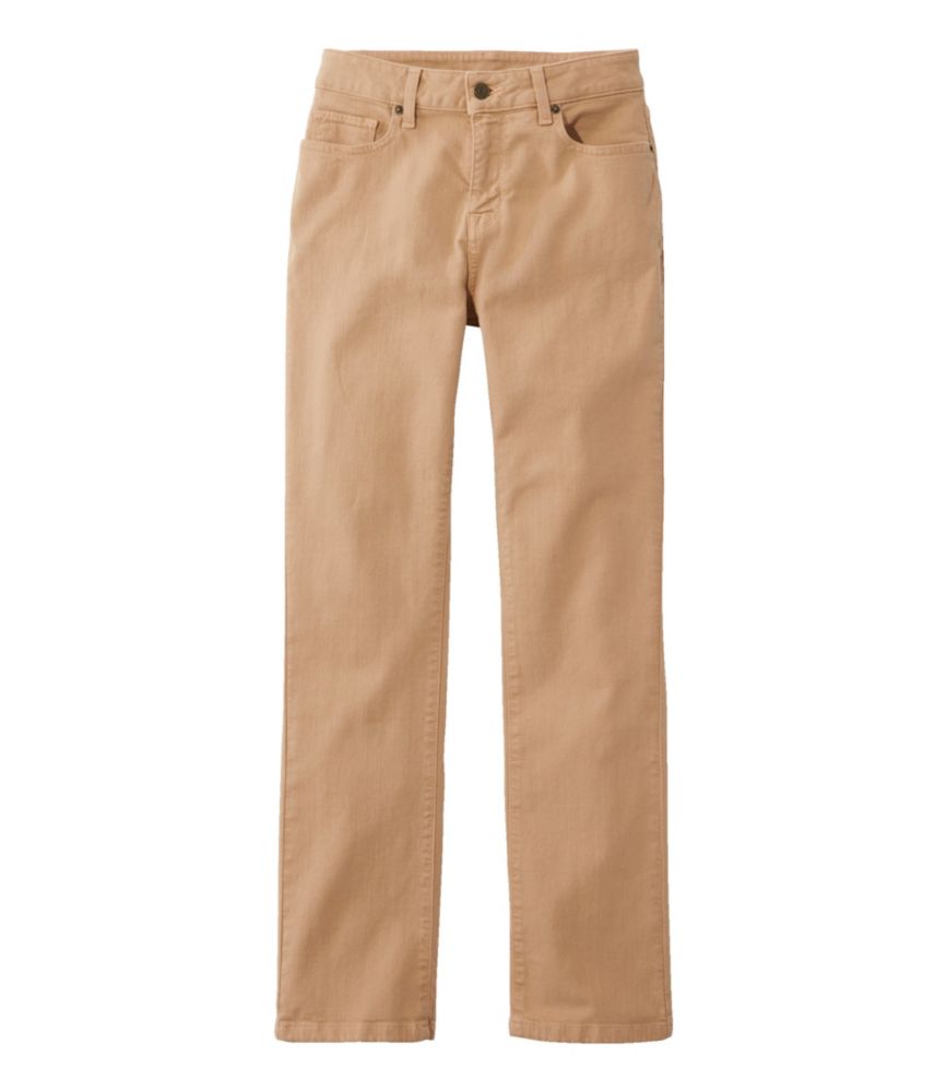 Women's True Shape Jeans, High-Rise Straight-Leg Colors, Tan, small image number 1