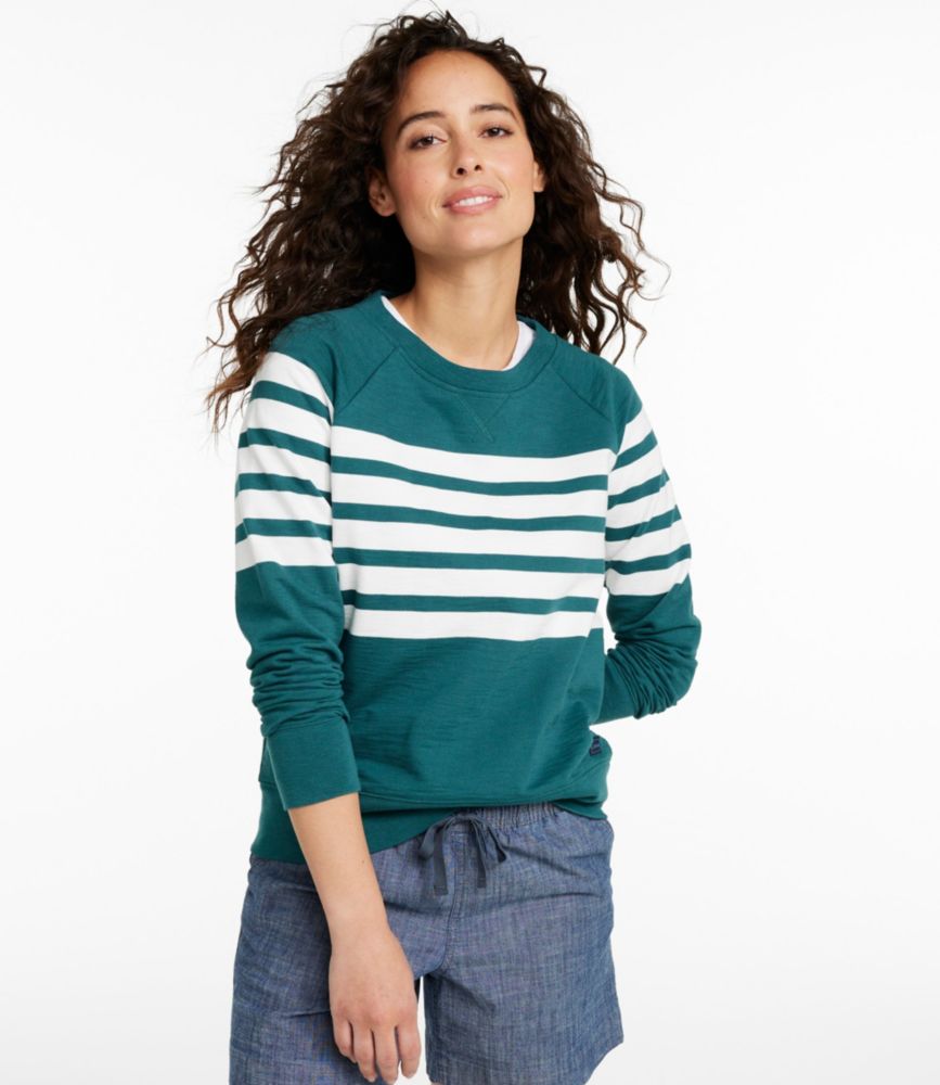 Women's Peaks Island Crewneck, Stripe