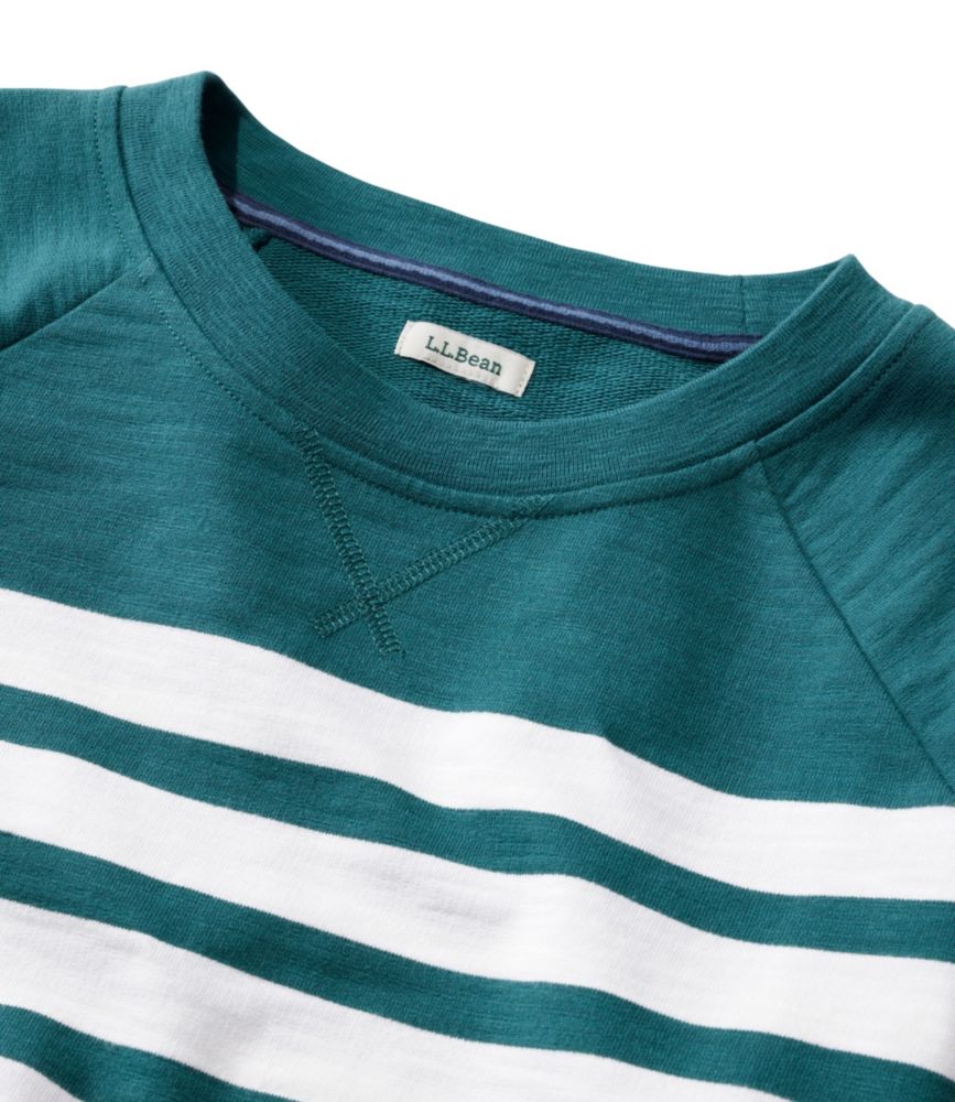 Women's Peaks Island Crewneck, Stripe, White Multi Stripe, small image number 4