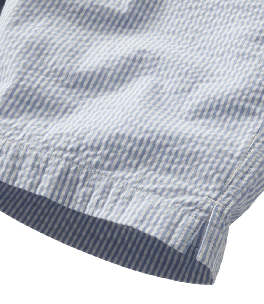 Women's Comfort Stretch Shorts, Seersucker Bermudas 9", Barley Stripe, small image number 5