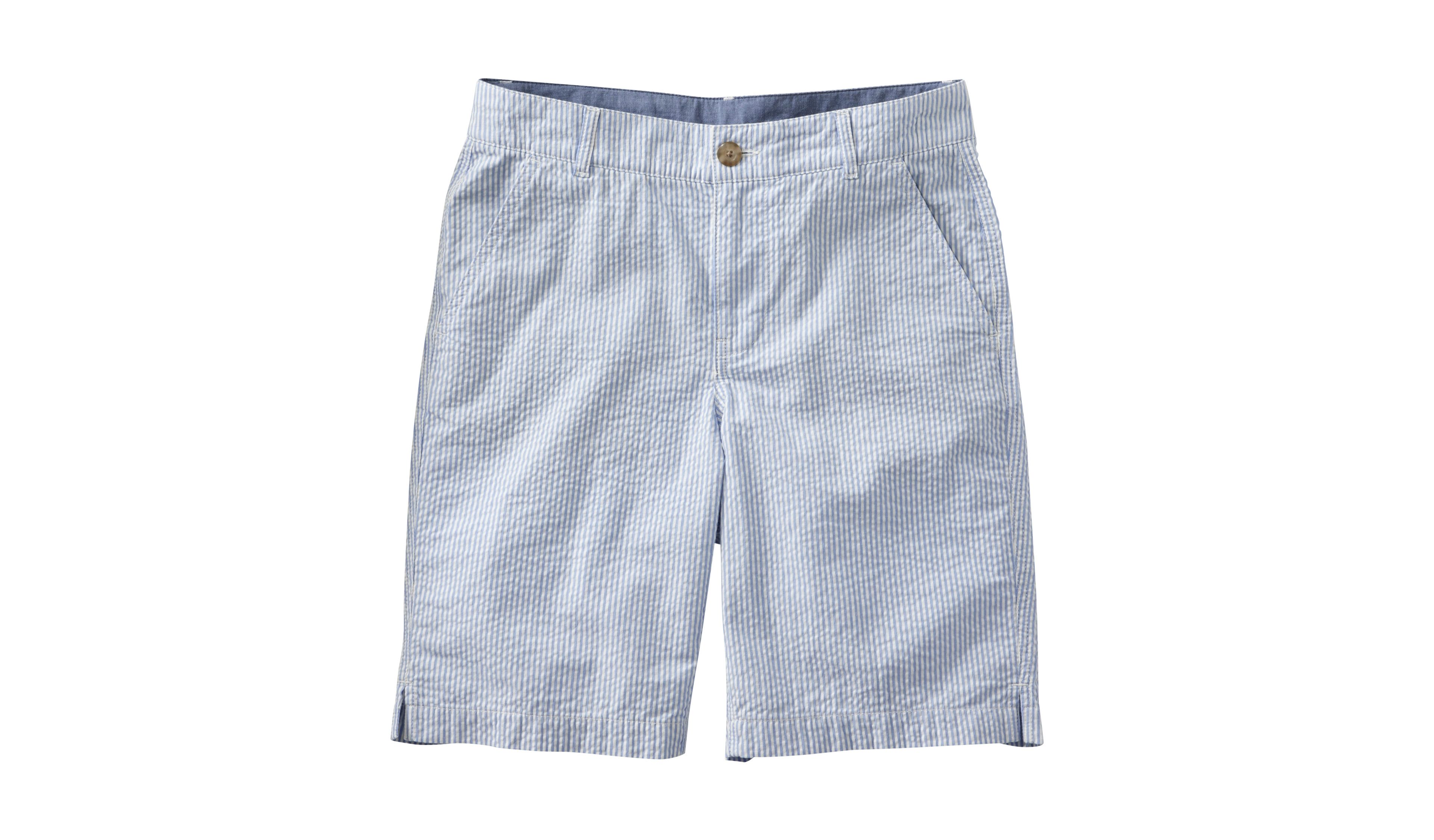 Women's Comfort Stretch Shorts, Seersucker Bermudas 9"
