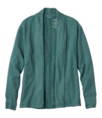 Women's Pima Cotton Open Cardigan, With Pockets