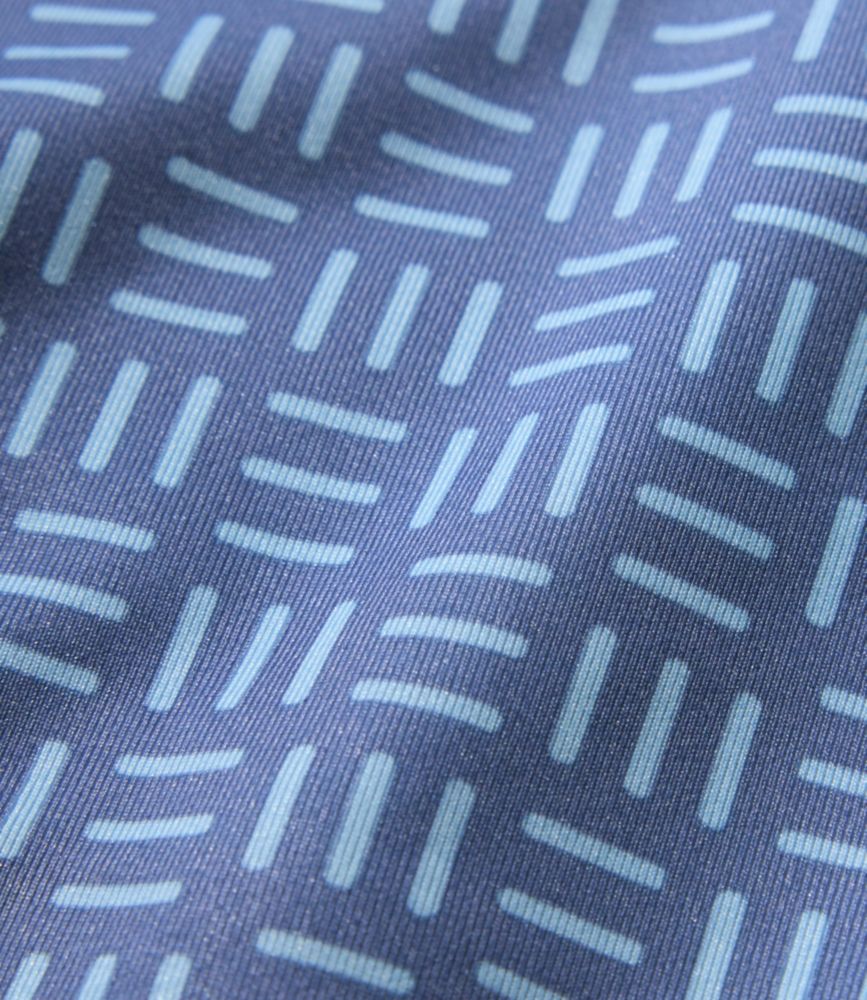 Women's Access Trail Pullover, Long-Sleeve Quarter-Zip Print, Deep Lake Mini Geo, small image number 6