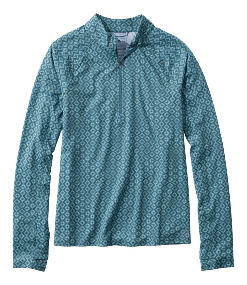 Women's Access Trail Pullover, Long-Sleeve Quarter-Zip Print