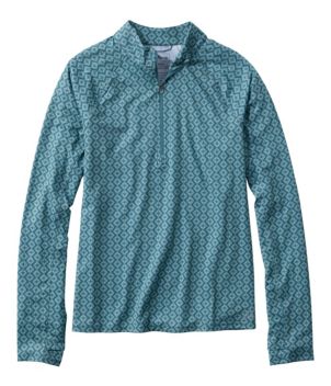 Women's Access Trail Pullover, Long-Sleeve Quarter-Zip Print