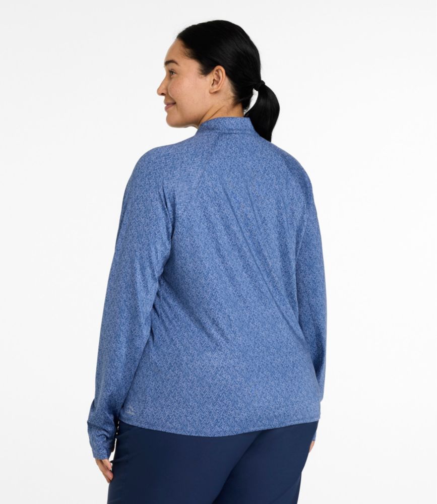 Women's Access Trail Pullover, Long-Sleeve Quarter-Zip Print