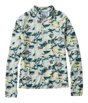 Women's Access Trail Pullover, Long-Sleeve Quarter-Zip Print, New