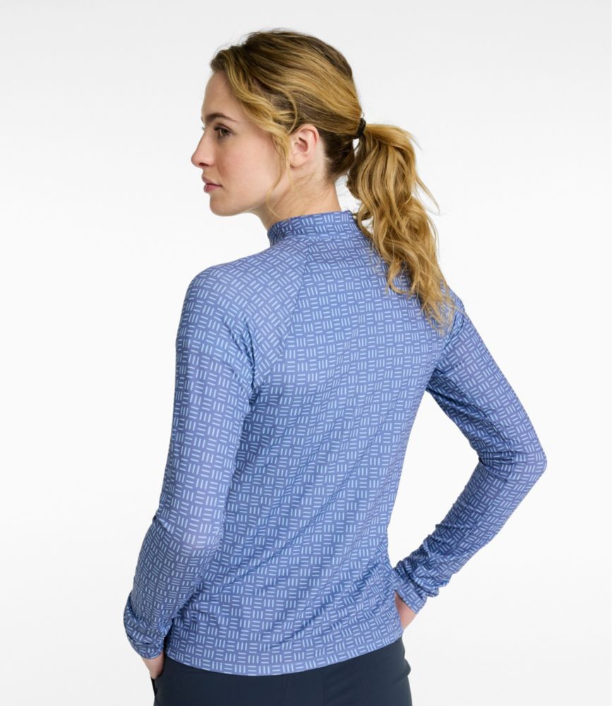 Women's Access Trail Pullover, Long-Sleeve Quarter-Zip Print