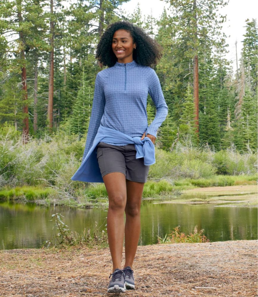Women's Access Trail Pullover, Long-Sleeve Quarter-Zip Print