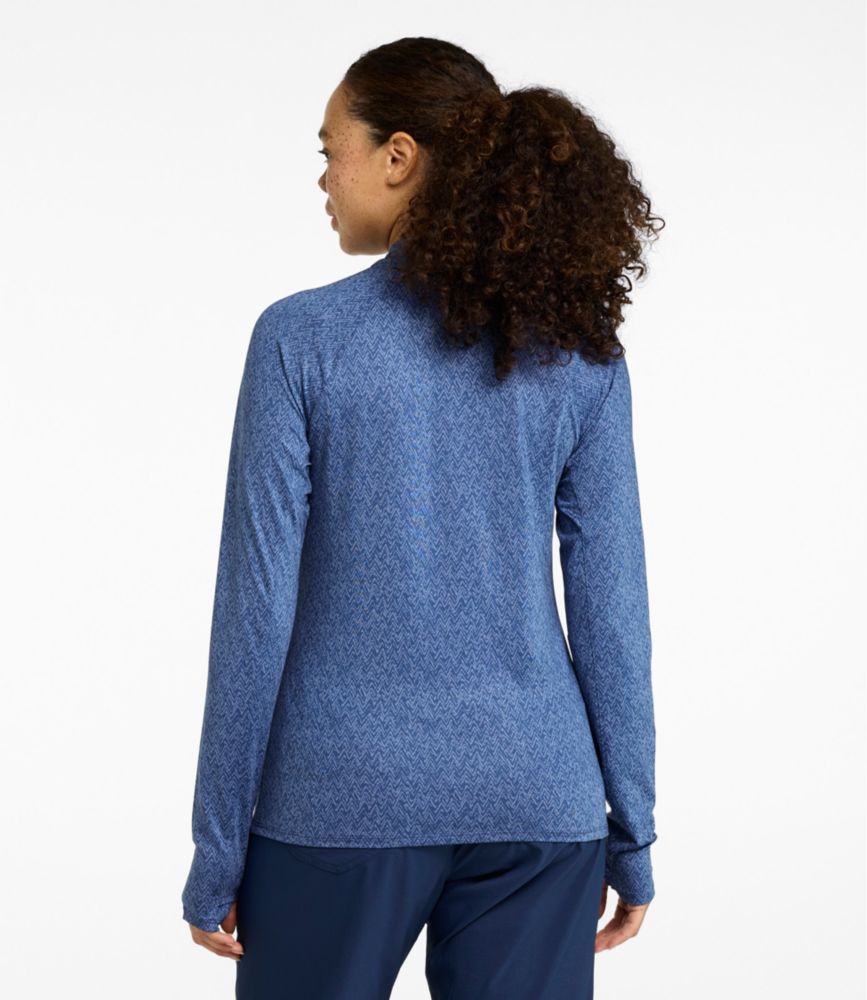 Women's Access Trail Pullover, Long-Sleeve Quarter-Zip Print