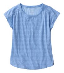 Women's Summer Knit Dress, Short-Sleeve Print