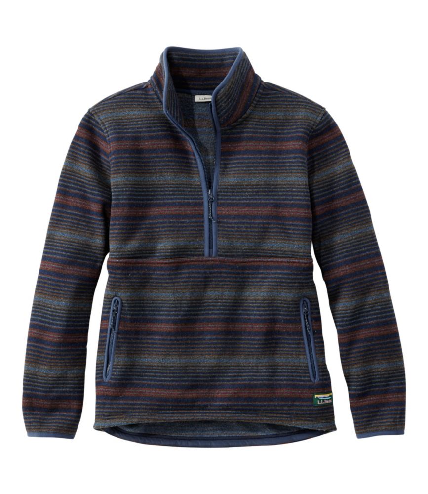 Women's L.L.Bean Sweater Fleece Half-Zip Pullover, Print
