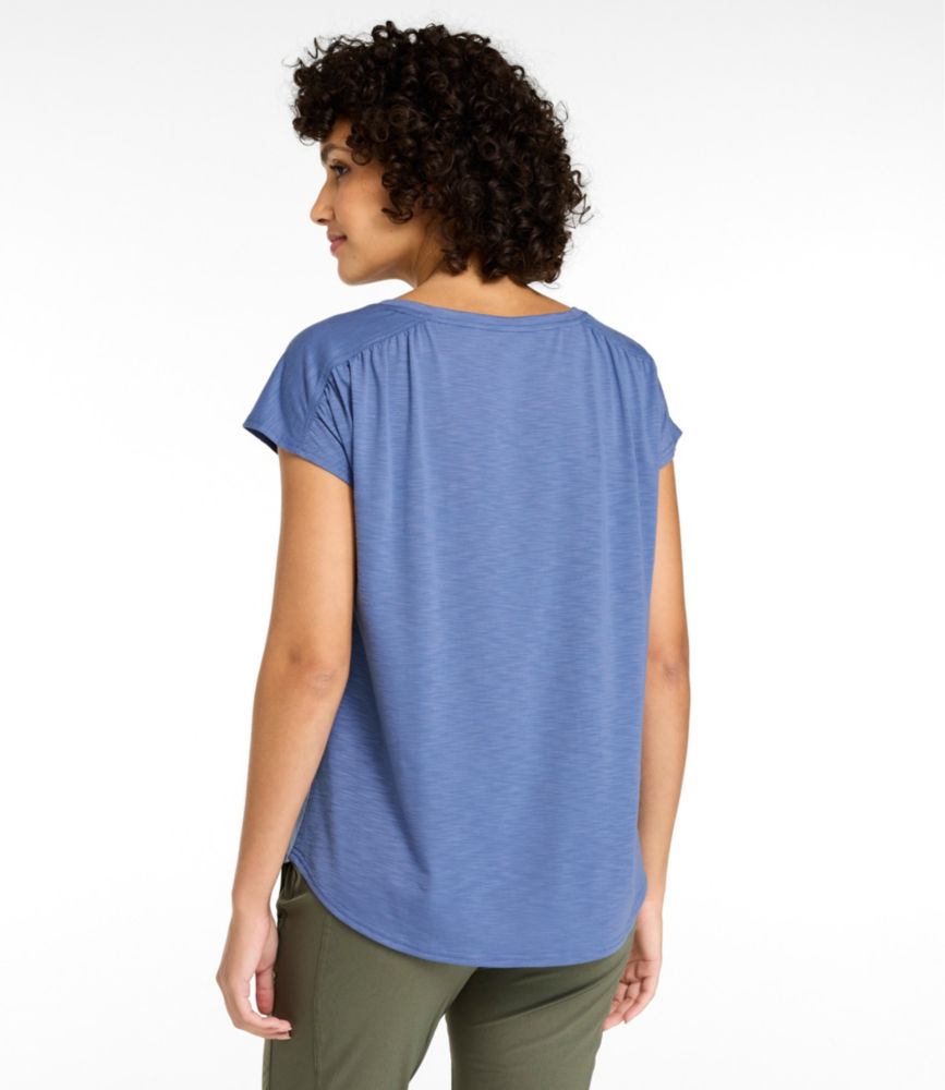 Women's Streamside Tee, Short-Sleeve Ruched Crew