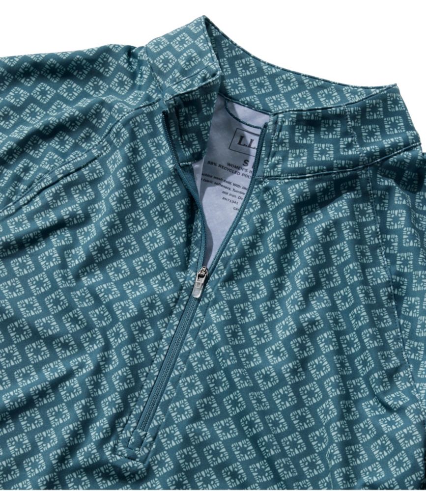 Women's Access Trail Pullover, Long-Sleeve Quarter-Zip Print