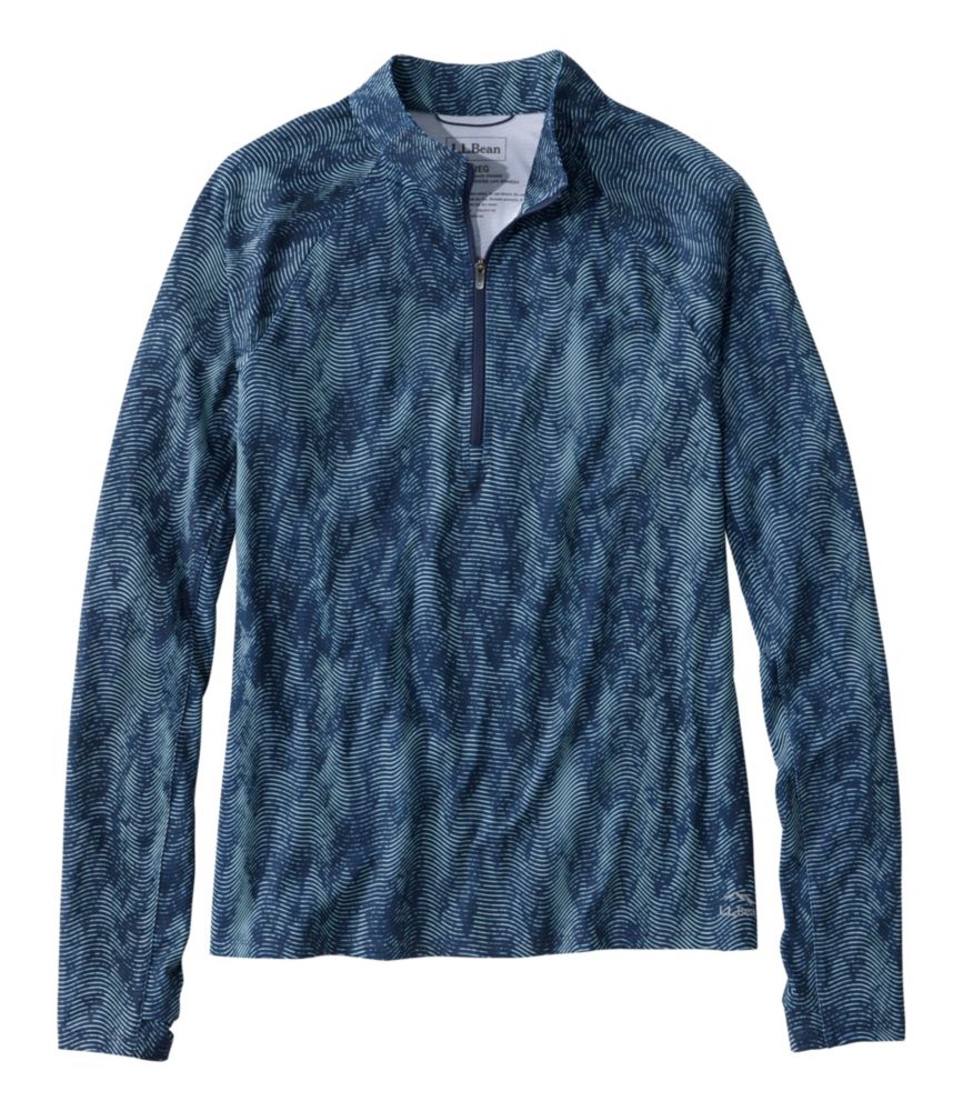 Women's Access Trail Pullover, Long-Sleeve Quarter-Zip Print
