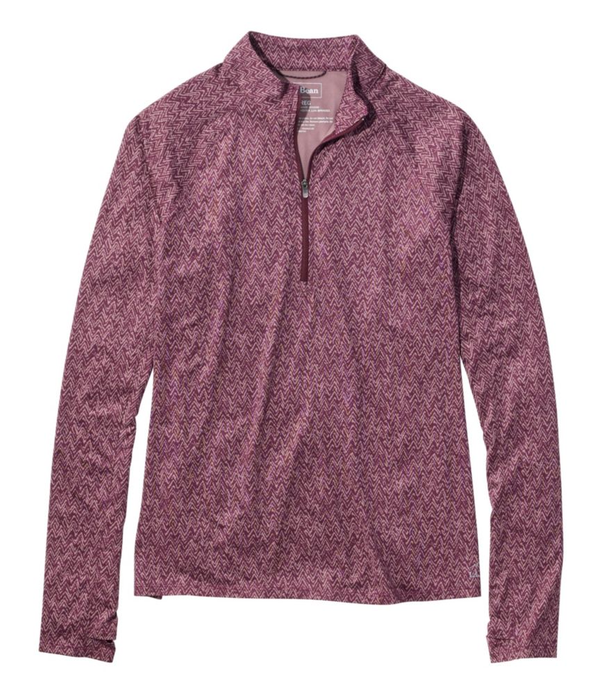 Women's Access Trail Pullover, Long-Sleeve Quarter-Zip Print