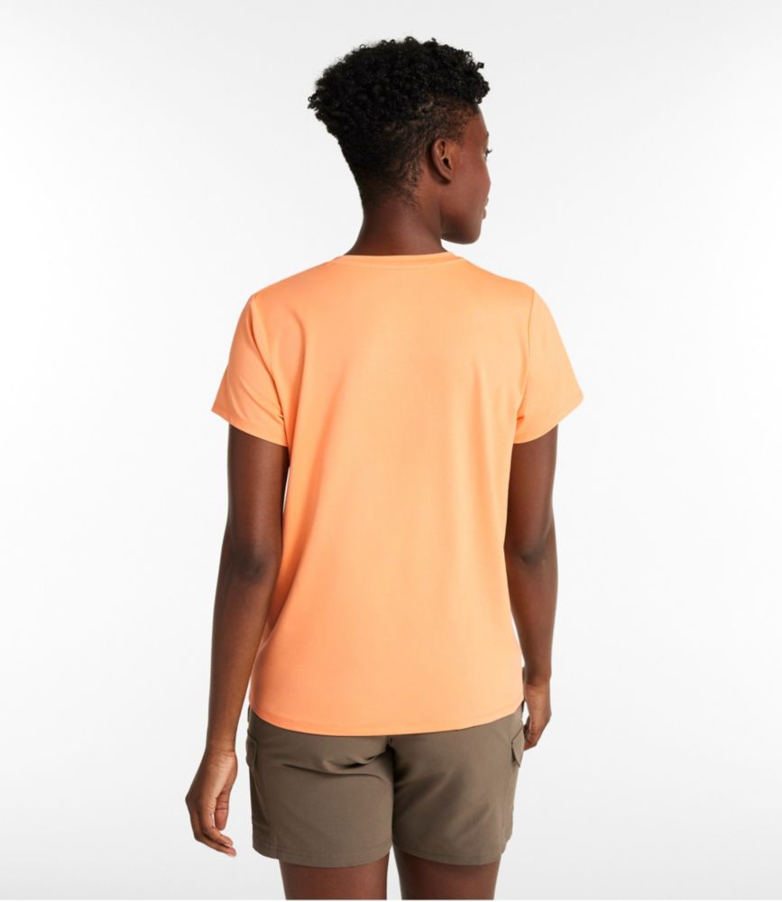 Women's Access Trail Tee, Short-Sleeve Graphic Crew, Coral Bisque Ascent, small image number 3