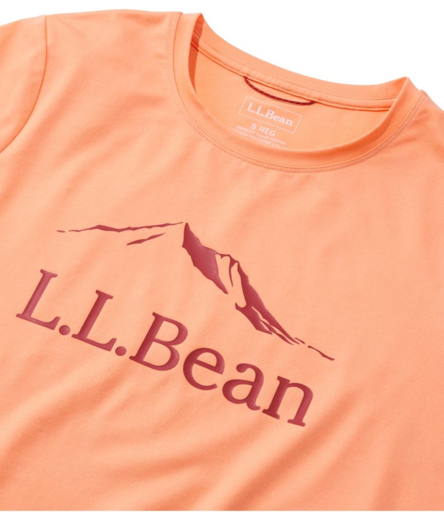 Women's Access Trail Tee, Short-Sleeve Graphic Crew, Coral Bisque Ascent, small image number 4
