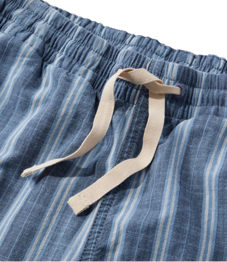 Women's Lakewashed Pull-On Chinos, Mid-Rise Wide-Leg Crop Stripe