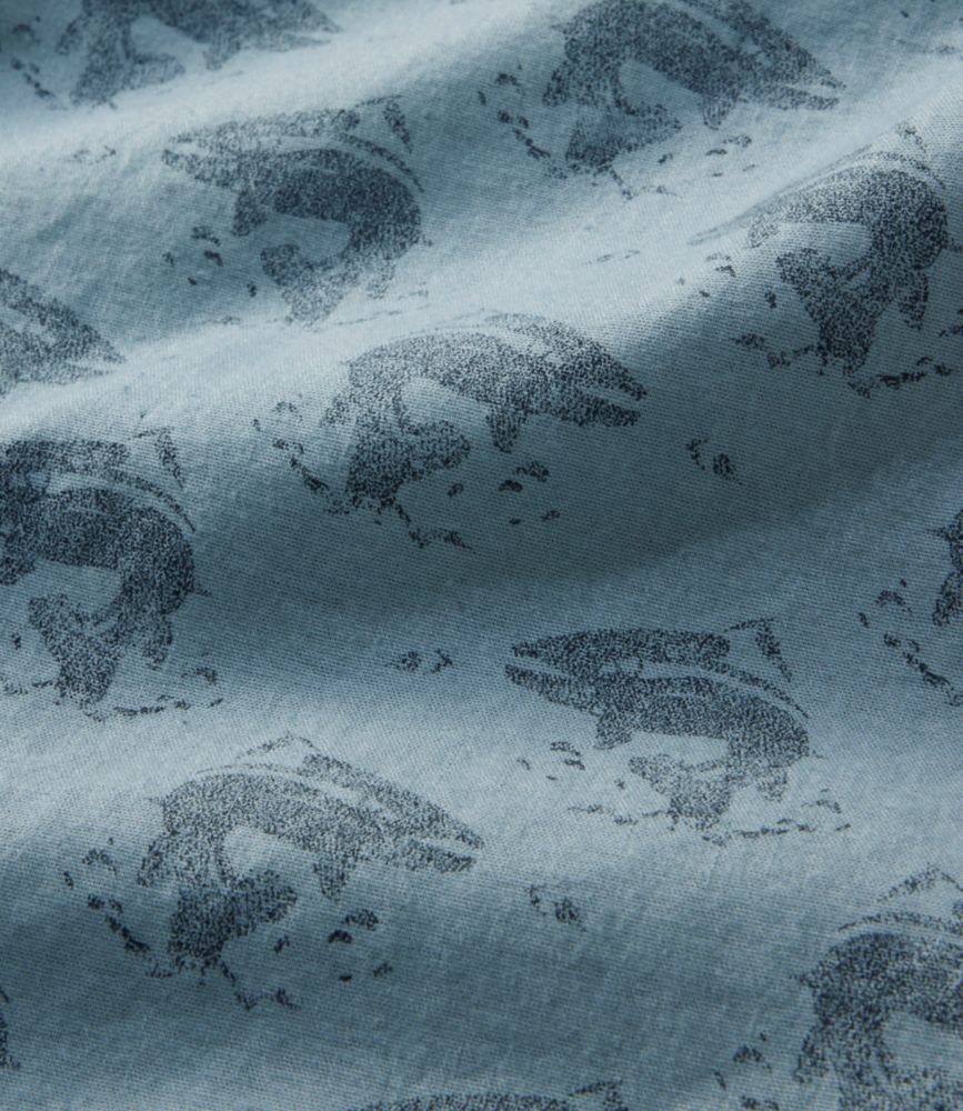 Men's Stonecoast Hemp Shirt, Short-Sleeve, Slightly Fitted Untucked Fit, Print